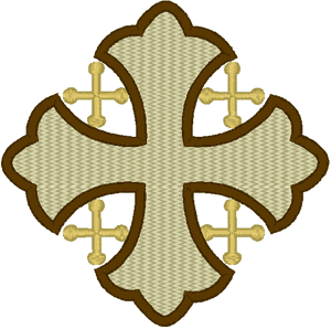 Jerusalem Cross Embroidery Design