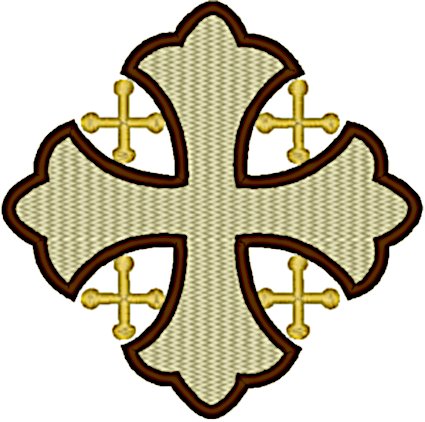 Machine Embroidery Design: Jerusalem Cross