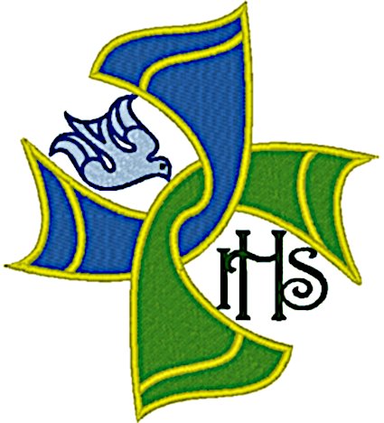 Celtic Woven Stole Cross Embroidery Design