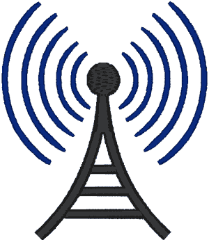 Wireless Logo Embroidery Design