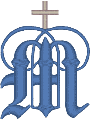 Machine Embroidery Design: Marian Symbol #4