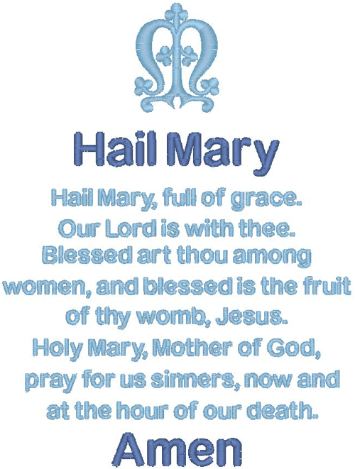 Hail Mary Prayer Latin 85