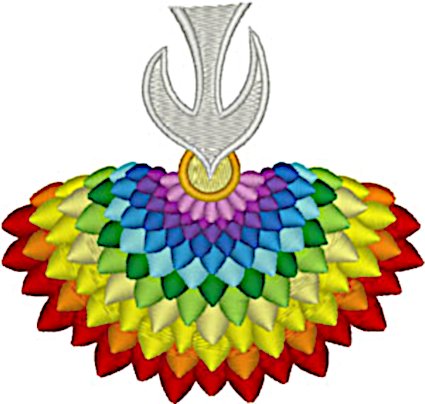 Colorful Descending Holy Spirit #2 Embroidery Design