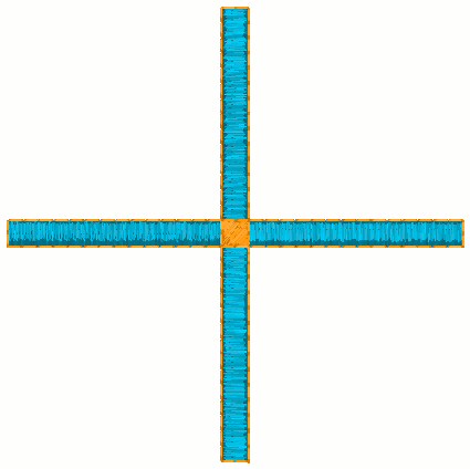 Machine Embroidery Design: Equal-Armed Cross