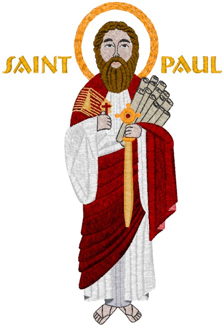 St. Paul Icon Embroidery Design