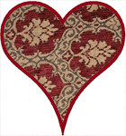 Applique Machine Embroidery Designs: Hearts Playing Card Applique