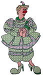Machine Embroidery Design: Griselda, the Clownette