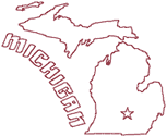 Machine Embroidery Designs: Redwork Michigan
