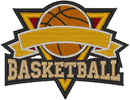 Machine Embroidery Designs: Basketball Emblem 4