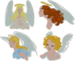 Guardian Angels Embroidery Design