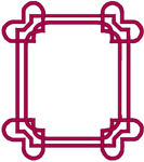 Double Corner Heart Frame Embroidery Design