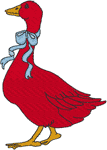 Machine Embroidery Designs: Red Mother Goose