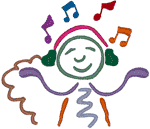 Joyful Music Embroidery Design