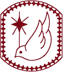 Religious Machine Embroidery Designs: Chrismon Dove