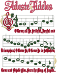 Christmas Sheet Music Designs Embroidery Design
