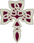 Celtic Knotted Cross #2 Embroidery Design