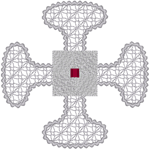 Religious Machine Embroidery Designs: Canterbury Cross
