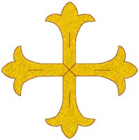 Machine Embroidery Design: Equal Armed Budded Cross