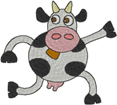 Machine Embroidery Designs: Littlebits: Helga the Holstein 7
