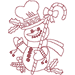 Machine Embroidery Design: Redwork Christmas Holiday Set