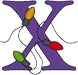 Alphabets Machine Embroidery Designs: Festival of Lights Uppercase X