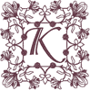 Machine Embroidery Designs: Redwork Ornate Enhanced Alphabet K
