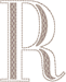 Alphabets Machine Embroidery Designs: New Yorker Font Uppercase R