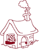 Machine Embroidery Designs: Redwork Tiny Cottage 2