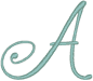 Alphabets Machine Embroidery Designs: Frivolity Font Uppercase A