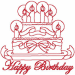 Redwork Machine Embroidery Designs: Food & Drink