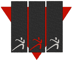 Martial Arts Logo Embroidery Design