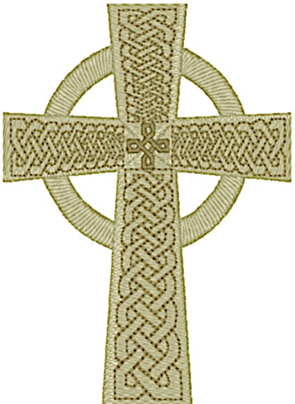 Celtic Cross Embroidery Design