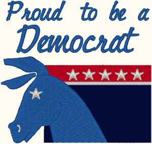 Machine Embroidery Designs: Democratic Party Symbol