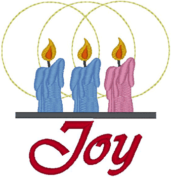 advent candles joy