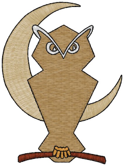 Download Night Owl Embroidery Design