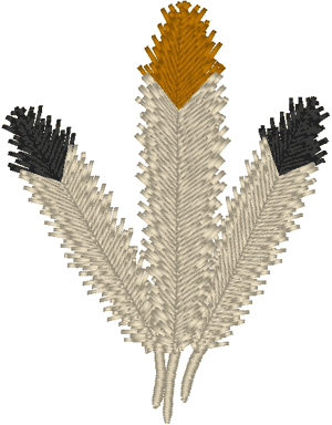 Tribal Feathers Embroidery Design