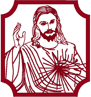 Redwork Small Mercy of God Embroidery Design | WindstarEmbroidery.com