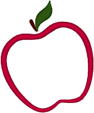 apple outline clip art