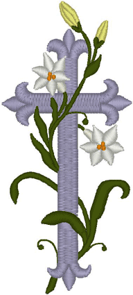Easter Lilies  Embroidery flowers, Easter lily, Machine embroidery patterns