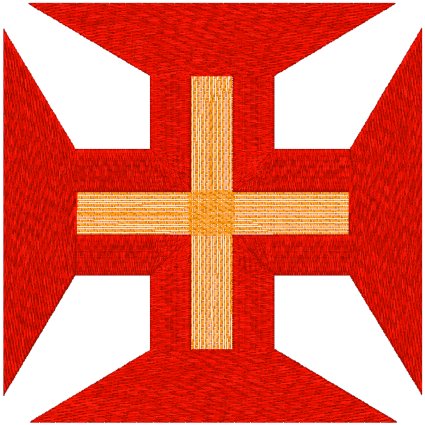 Order of Christ Cross Embroidery Design