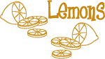 Mangowork Lemons Embroidery Design