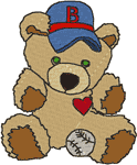 Machine Embroidery Design: Little Buddy Heartthrob Teddy Bear