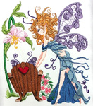 Mazelina: The Lullaby Garden Fairy Embroidery Design