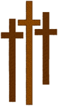 Three Crosses #1 Embroidery Design