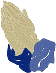 Christian Machine Embroidery Designs: Praying Hands