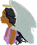 Machine Embroidery Designs: Guardian Angel in Heaven