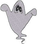 Machine Embroidery Designs: Big-eyed Ghost