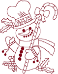 Machine Embroidery Designs: Christmas Snowman