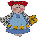 Machine Embroidery Designs: A Flower for You Angel