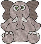 Machine Embroidery Designs: Minibits: Obi the Elephant